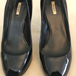 Miu Miu peep toe stilettos